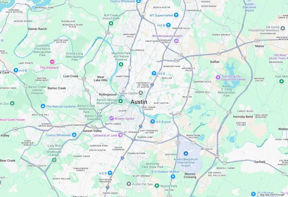 AUSTIN Map